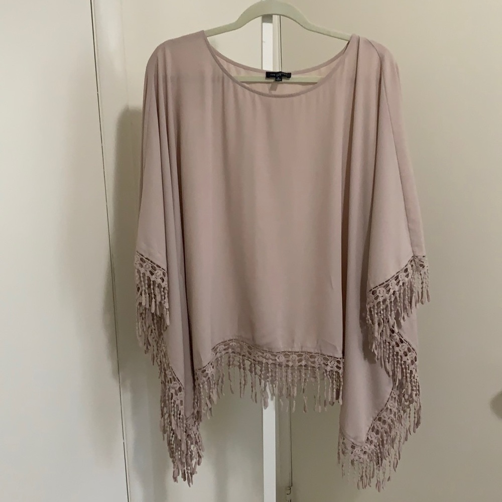 Tasseled Draped Blouse